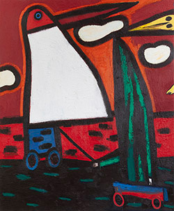 Two Riders, Three Clouds and One Foot